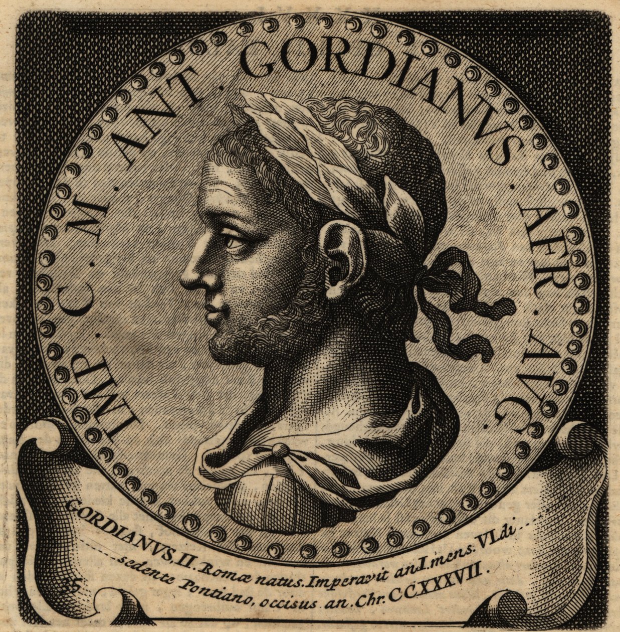 Portræt af den romerske kejser Gordian II. af Netherlandish School
