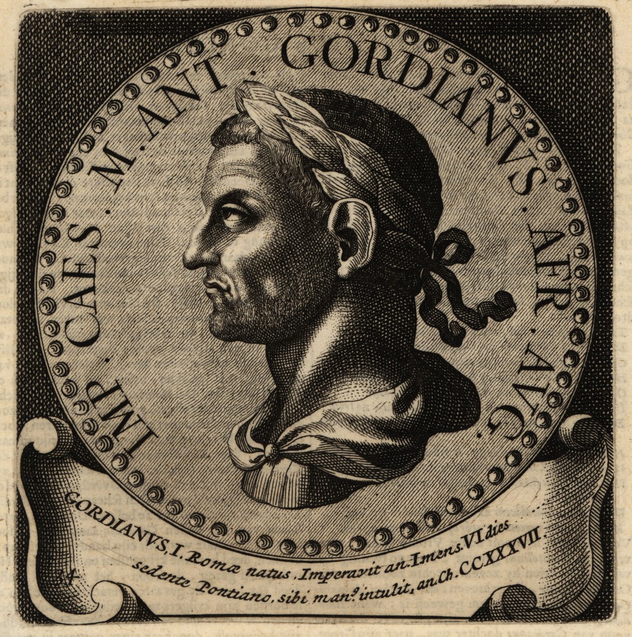 Portræt af den romerske kejser Gordian I. af Netherlandish School