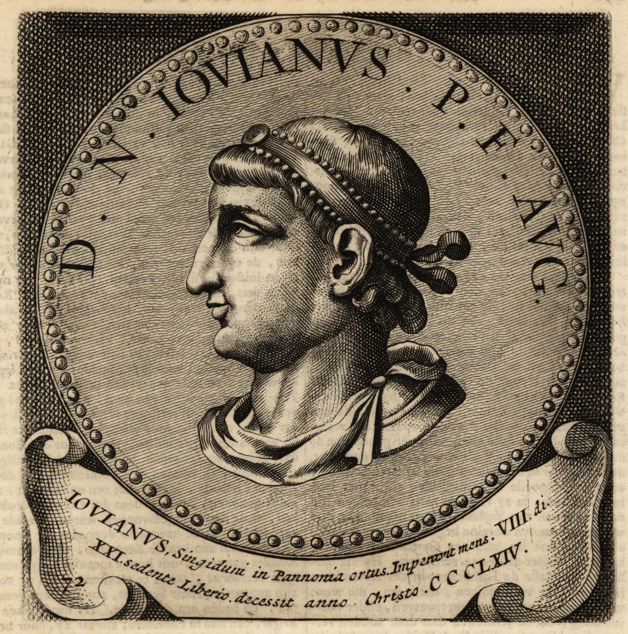 Portræt af den romerske kejser Jovian, af Netherlandish School