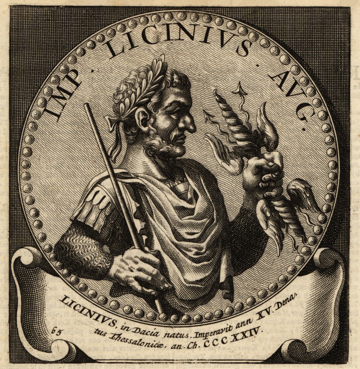 Portræt af den romerske kejser Licinius. af Netherlandish School