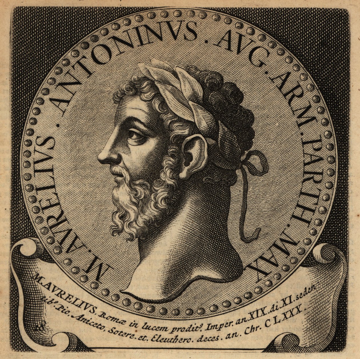 Portræt af den romerske kejser Marcus Aurelius. af Netherlandish School
