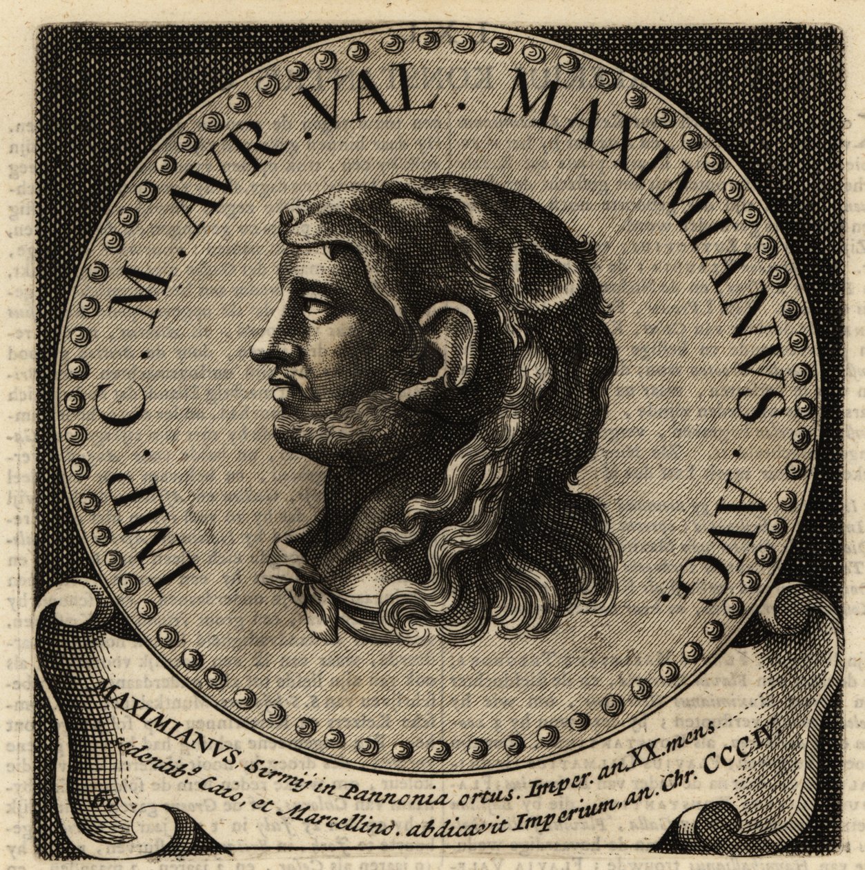 Portræt af den romerske kejser Maximian. af Netherlandish School