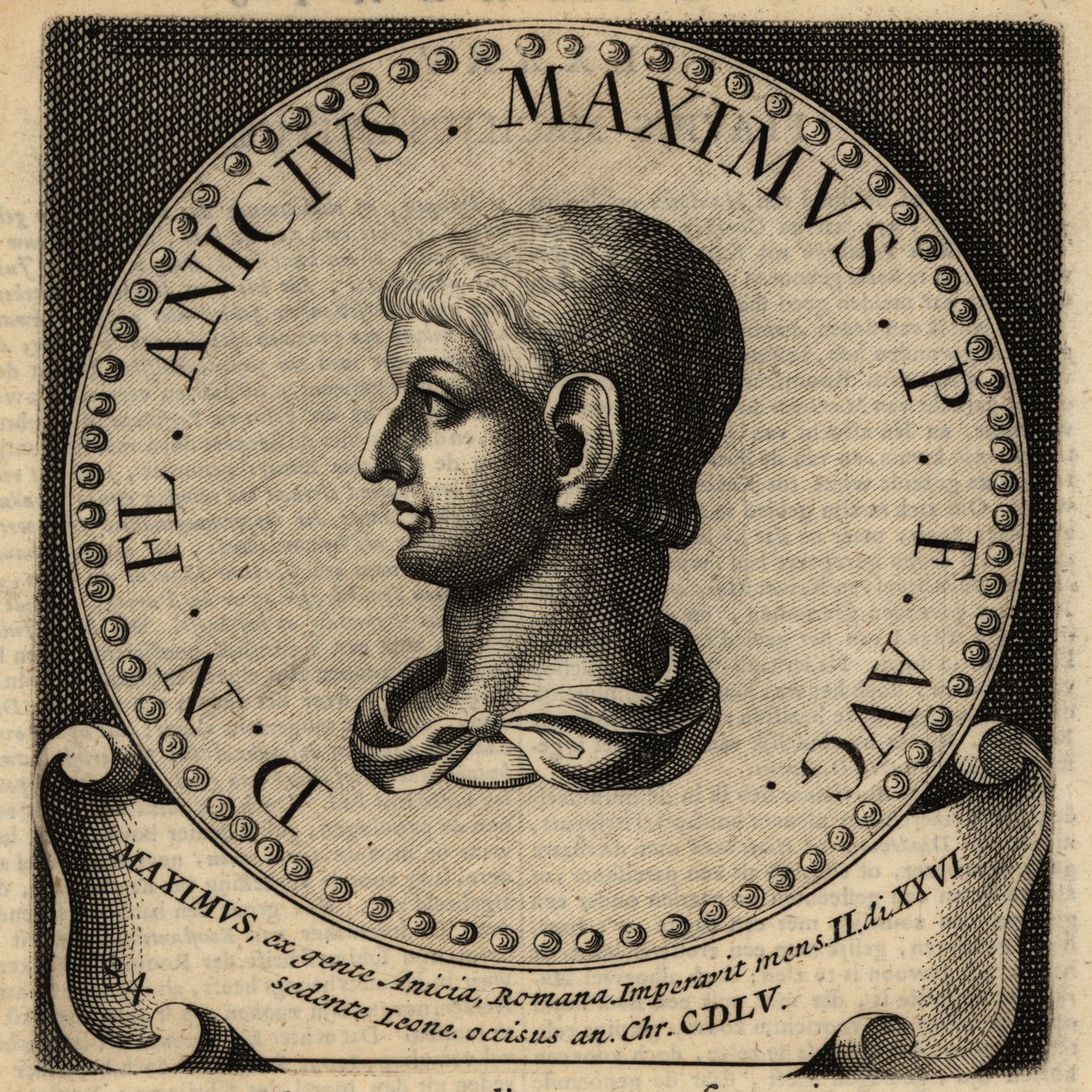 Portræt af den romerske kejser Maximus. af Netherlandish School