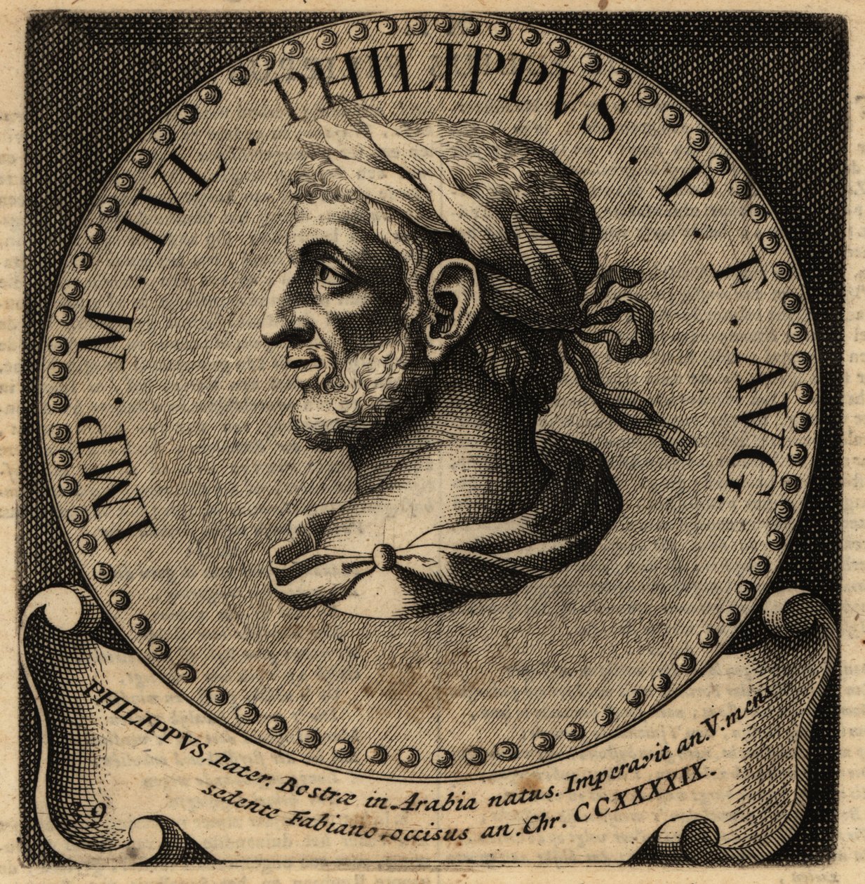 Portræt af den romerske kejser Filip den araber. af Netherlandish School