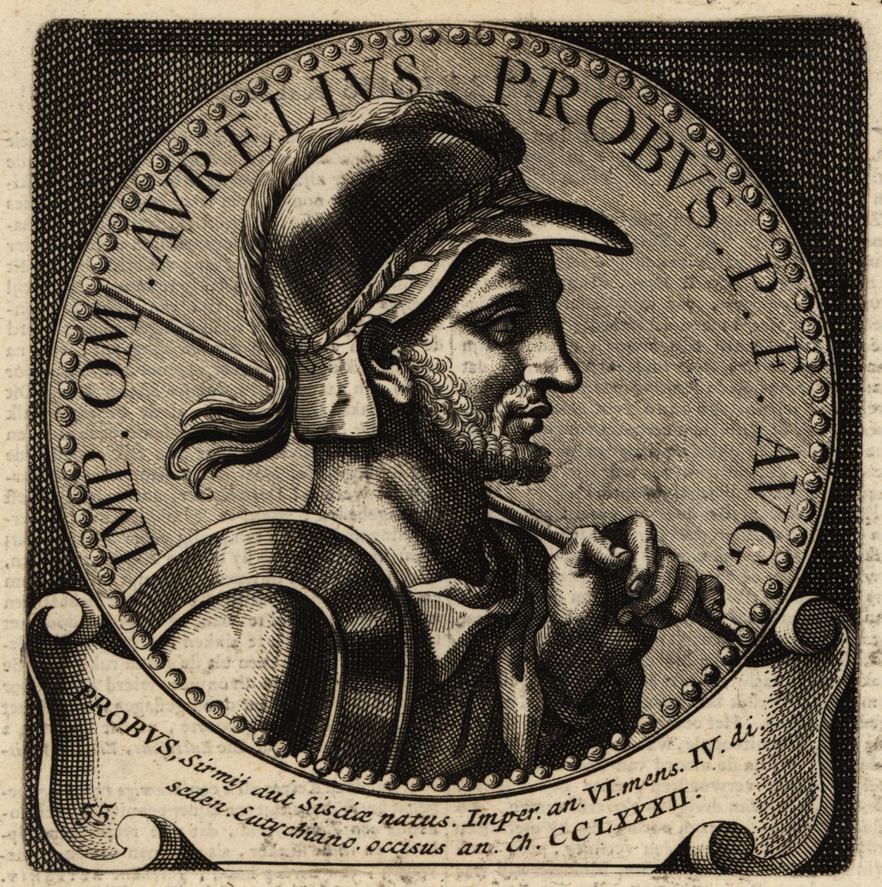 Portræt af den romerske kejser Probus. af Netherlandish School