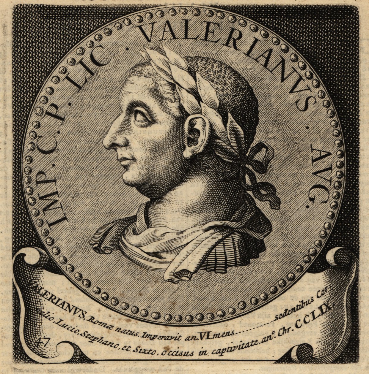 Portræt af den romerske kejser Baldrian. af Netherlandish School