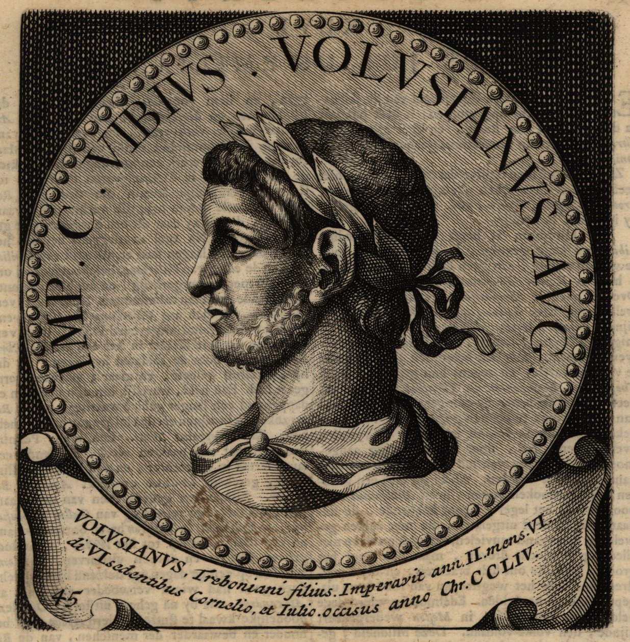 Portræt af den romerske kejser Volusian. af Netherlandish School