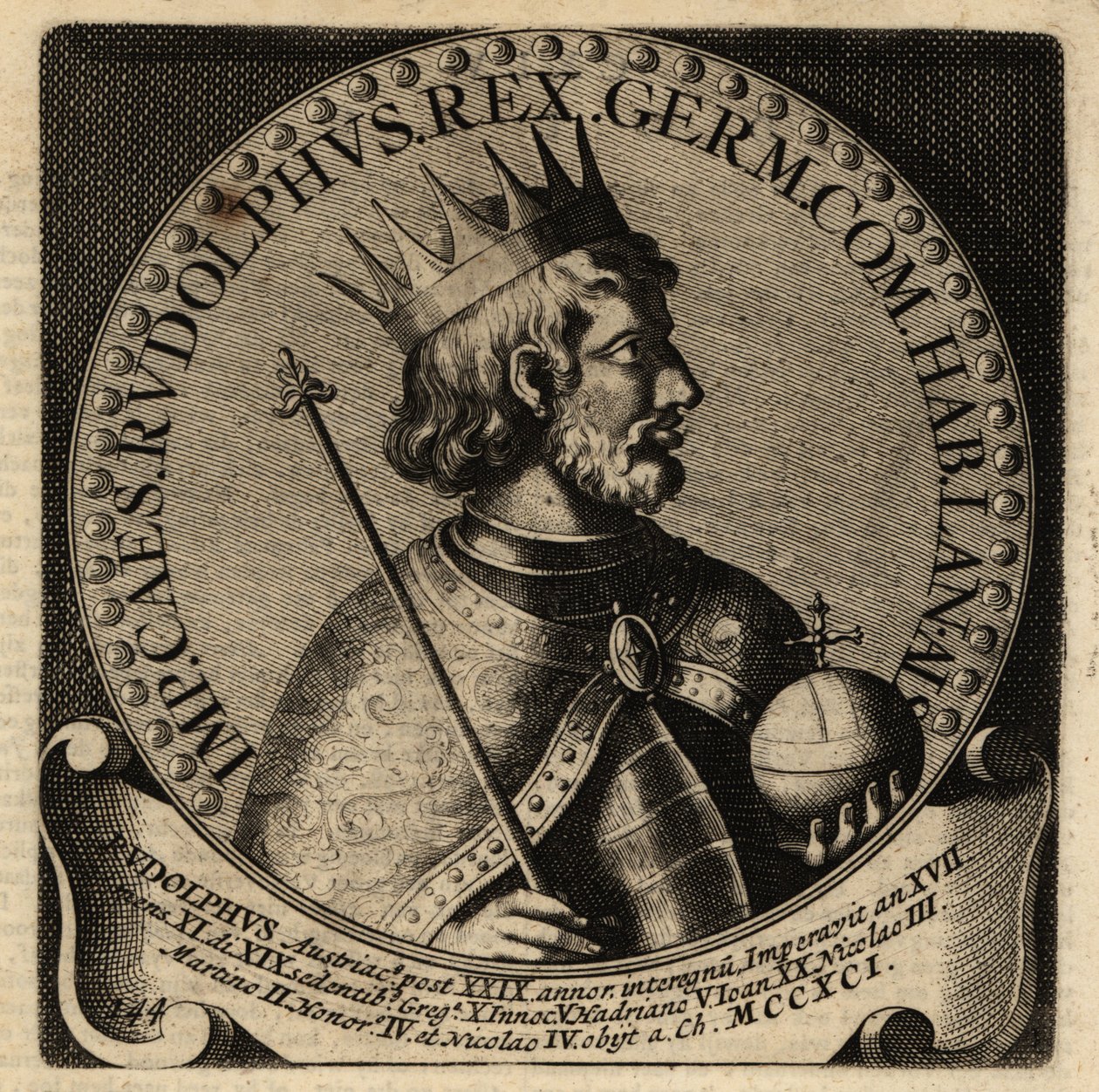 Rudolf I, konge af Tyskland. af Netherlandish School