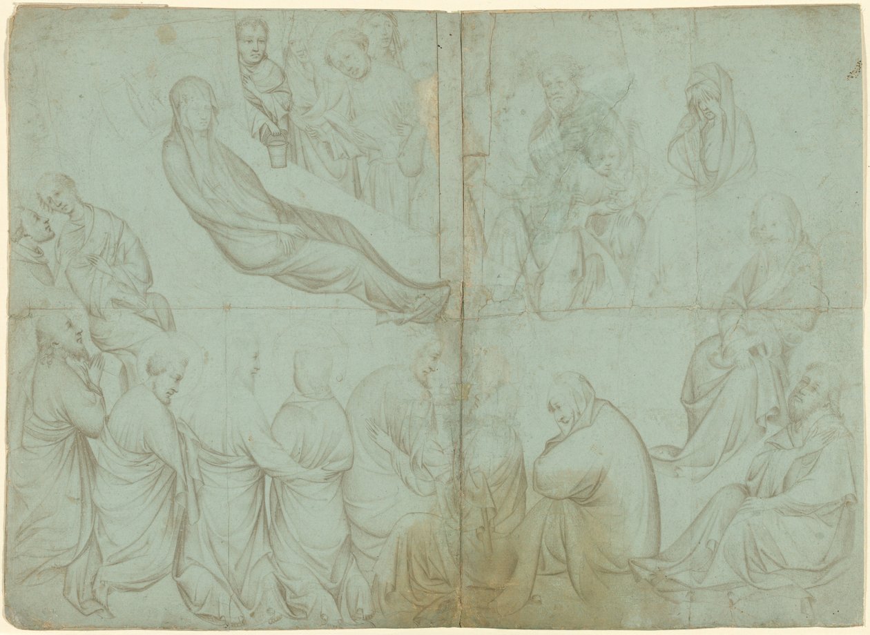 Jomfruens død, ca. 1390. af Netherlandish School