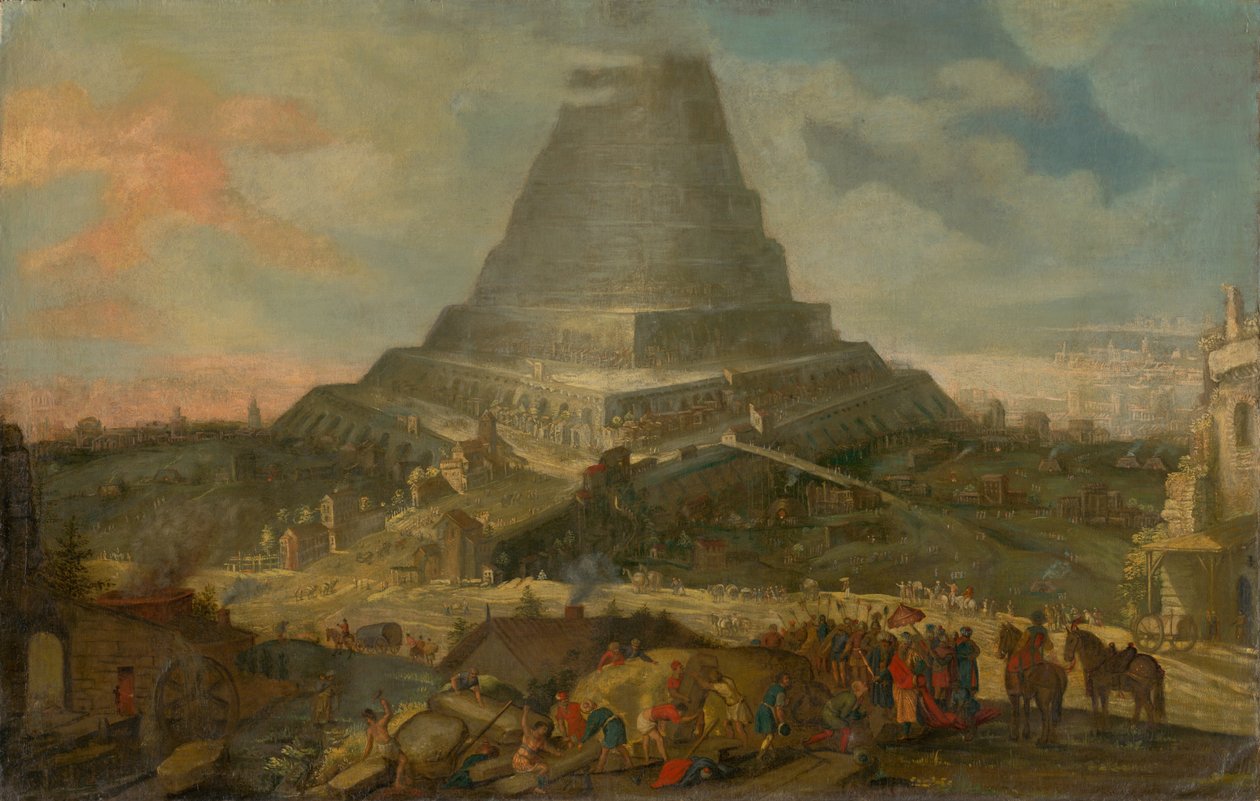 Babelstårnet, 1610-25 af Netherlandish School