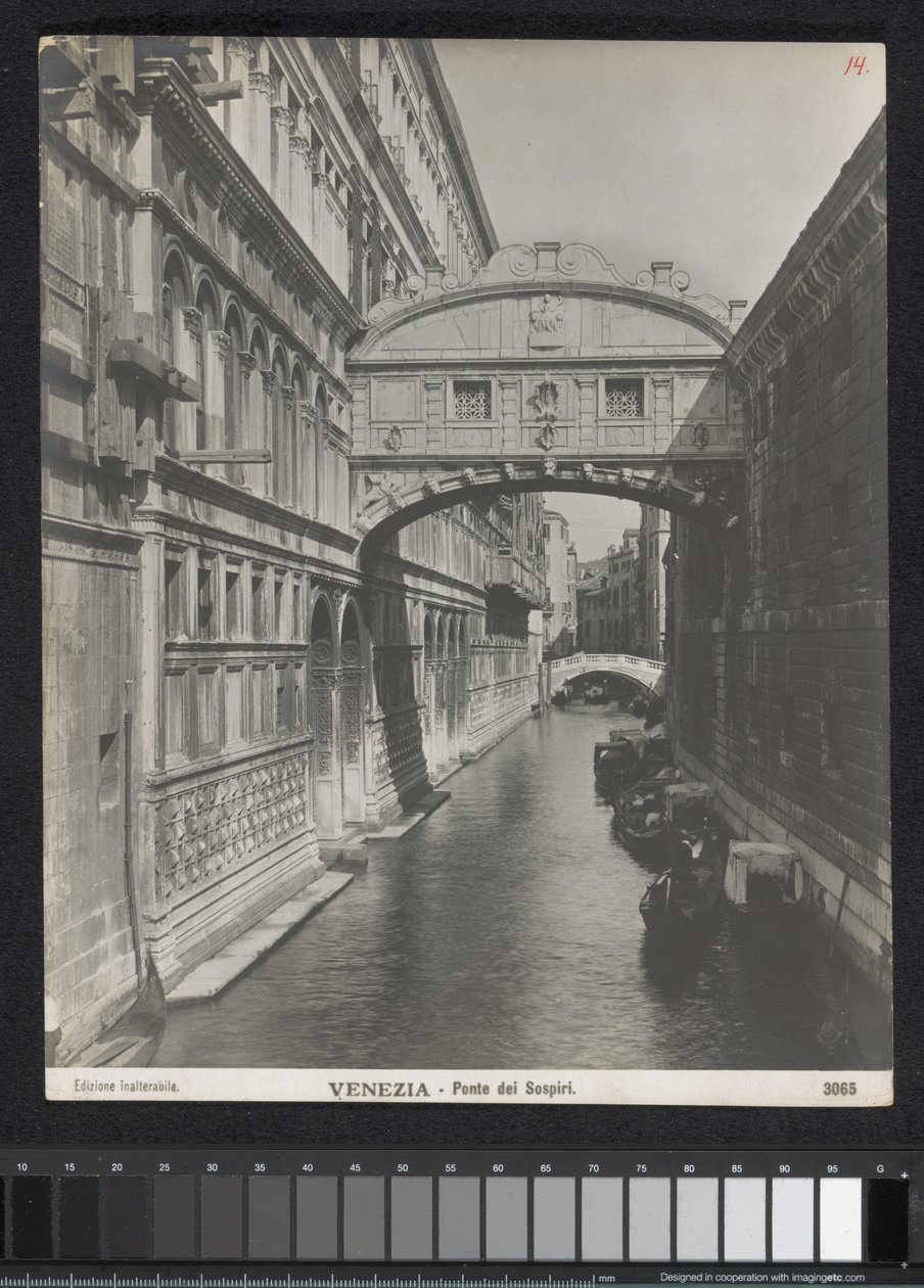 Sukkenes bro i Venedig Venedig - Sukkenes Bro (titel på objektet) af Neue Photographische Gesellschaft