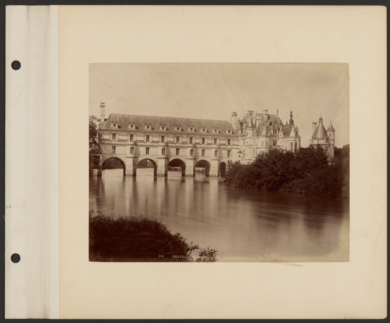 Chateau de Chenonceau, østlig facade af Neurdein freres