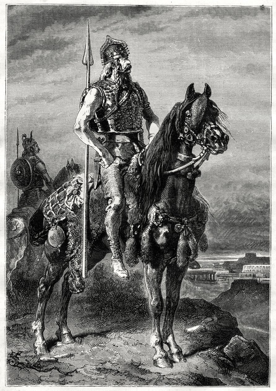 Gallisk rytter, 1800-tallet af Neuville