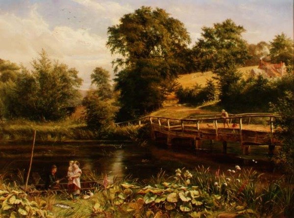 Fiskeri ved broen af Nevil Oliver Lupton