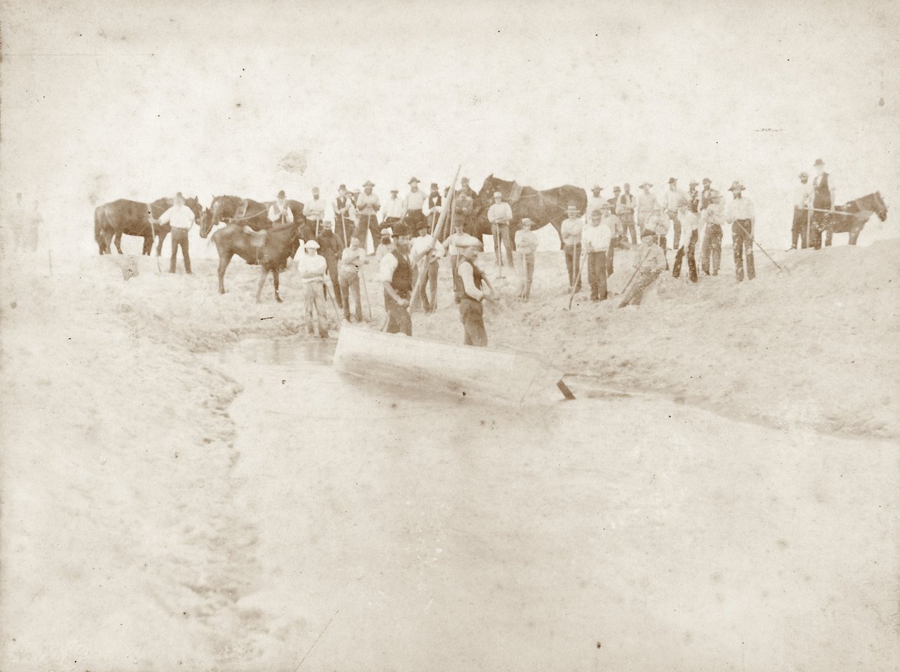 Åbningen af Waipu flodmunding, slutningen af 1880