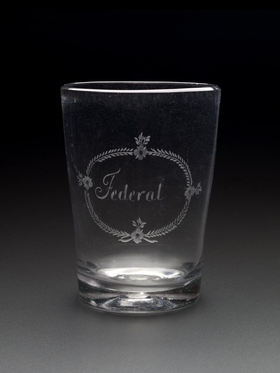 Tumler, ca. 1788-1795 (ikke-bly glas) af New Bremen Glass Manufactory