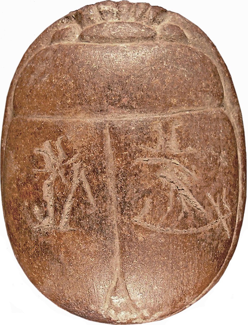 Hjerte Scarab af Hati-iay kvartsit og spor af bladguld af New Kingdom Egyptian