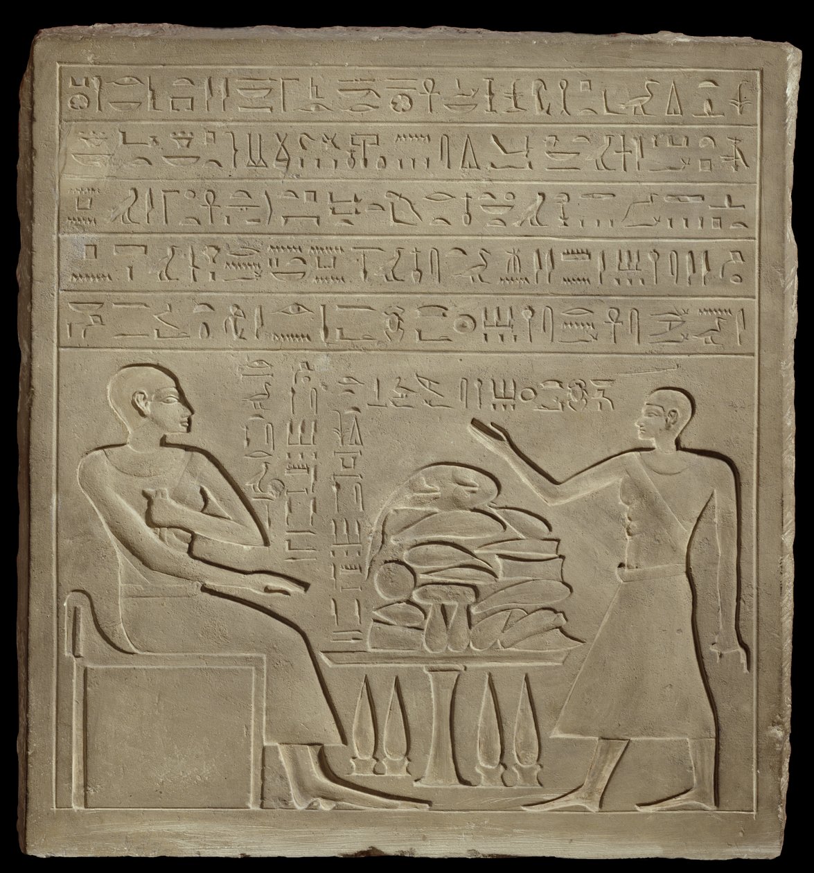 Stela of Imeny (kalksten) af New Kingdom Egyptian