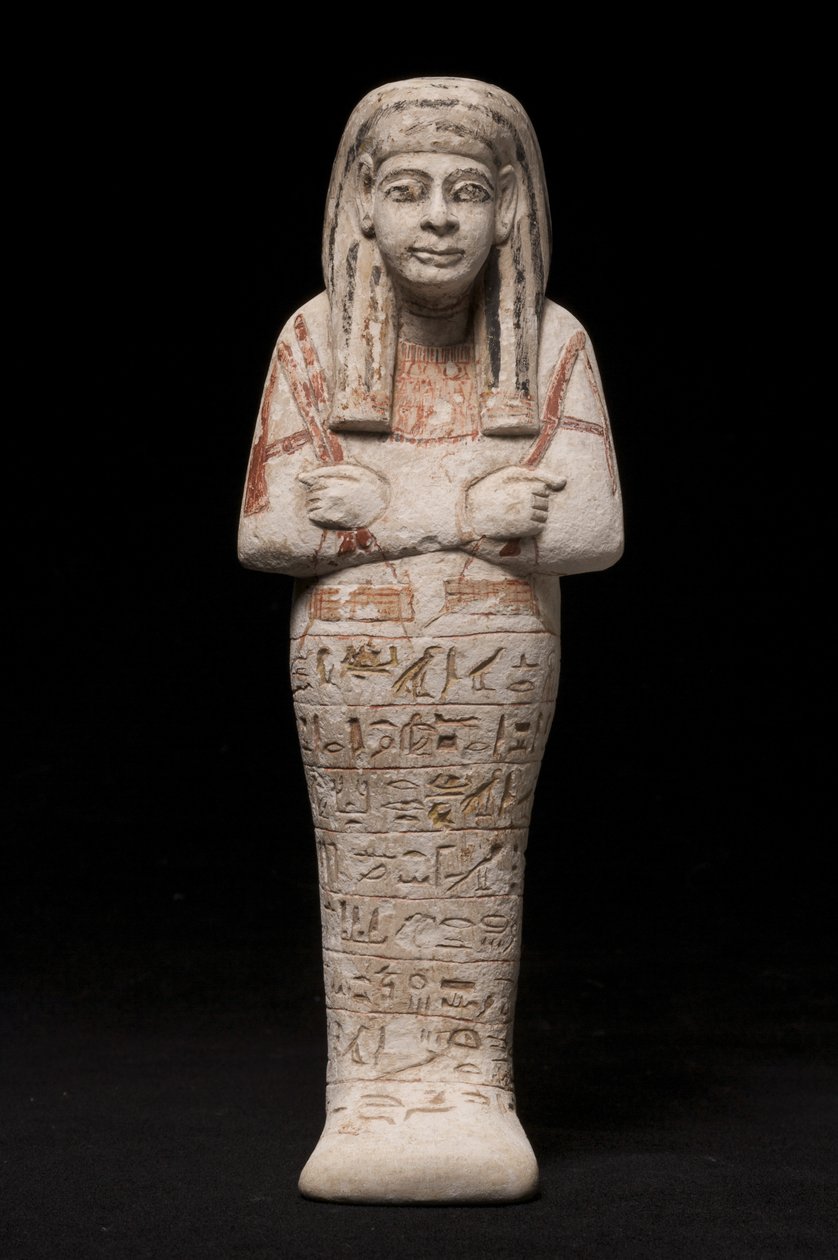 Ushabti for en kvinde ved navn Wia, Ramesside-perioden (kalksten) af New Kingdom Egyptian