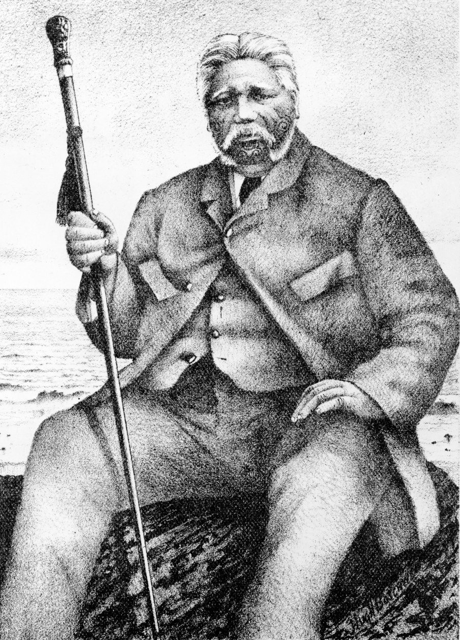 Reihana Waha-nui, illustration fra John Whites 
