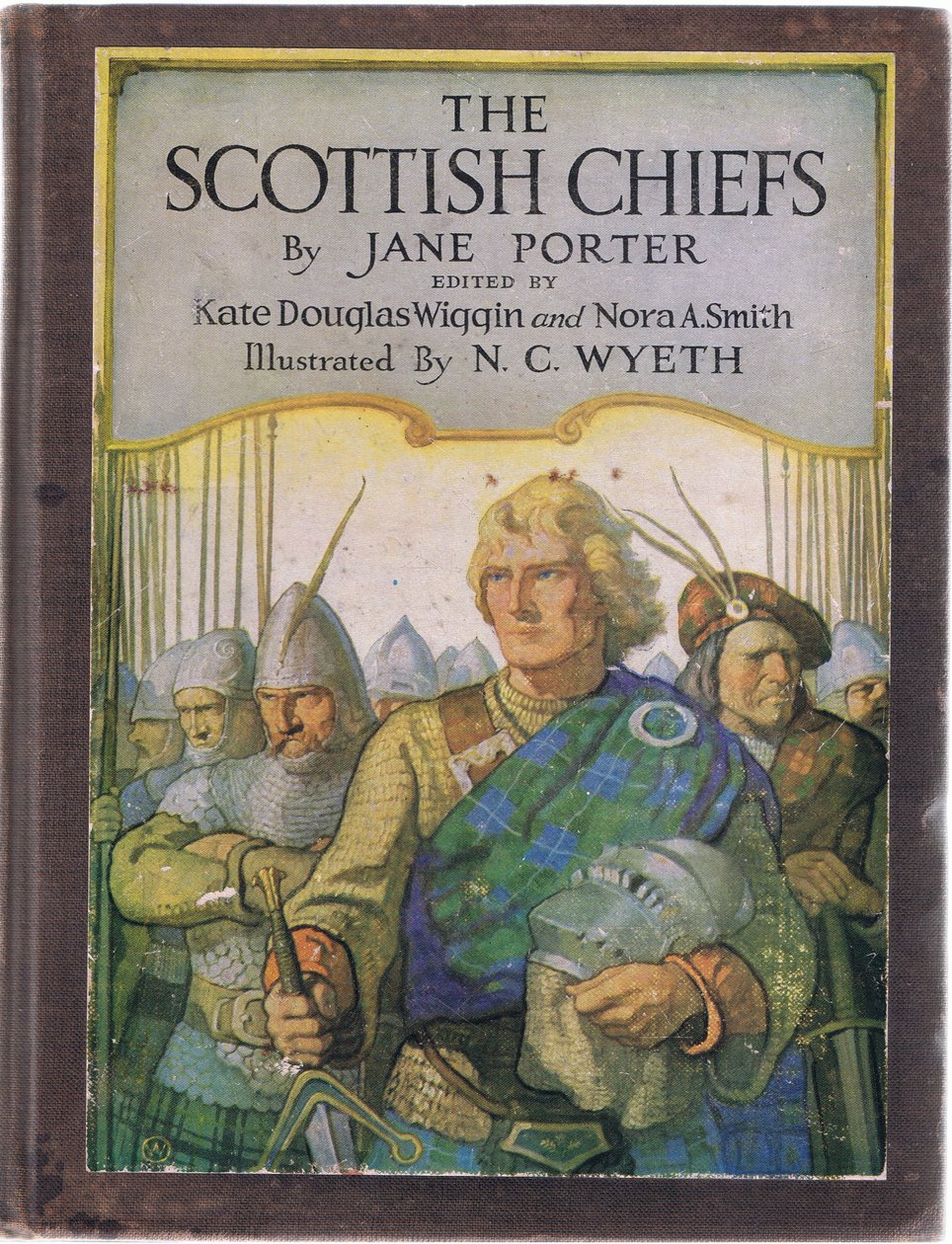 Frontpladedesign, fra The Scottish Chiefs udgivet af Charles Scribners Sons, 1930 af Newell Convers Wyeth