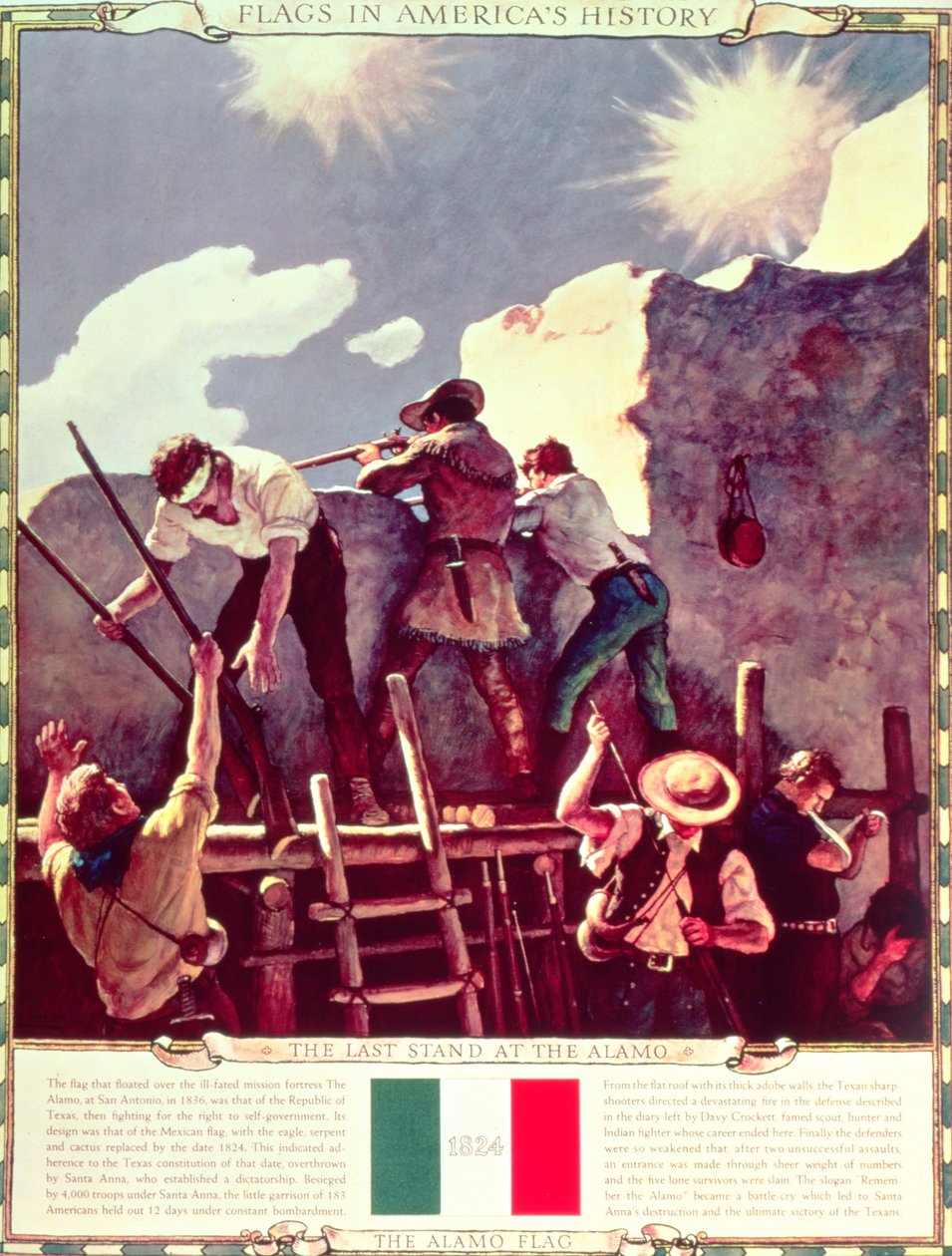 The Last Stand at Alamo, 6. marts 1836 _ af Newell Convers Wyeth