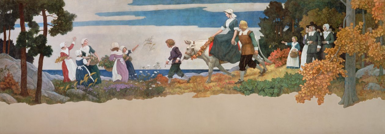Bryllupsoptoget, 1941 af Newell Convers Wyeth
