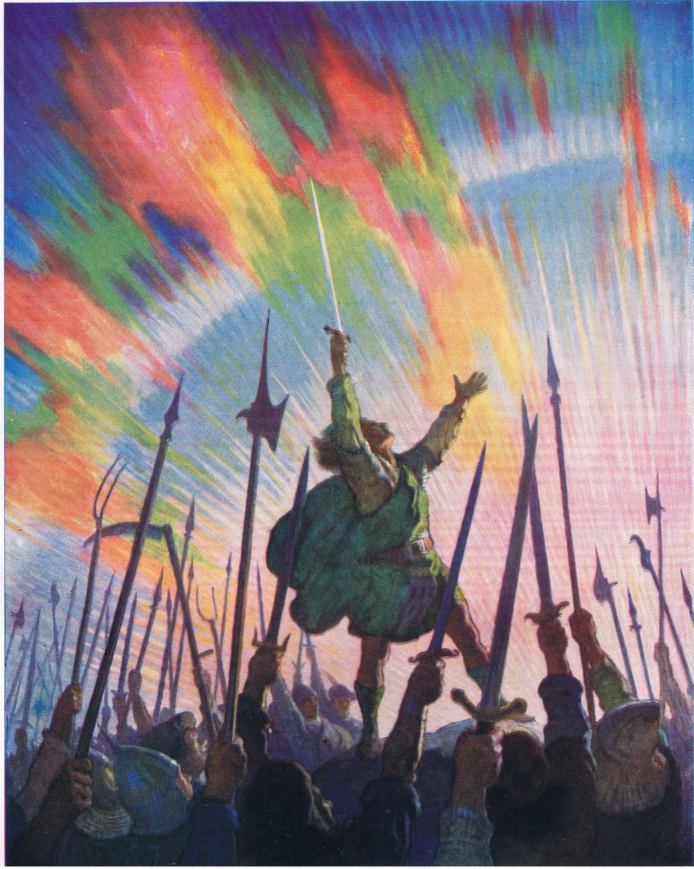 Pantet, fra The Scottish Chiefs udgivet af Charles Scribners Sons, 1930 af Newell Convers Wyeth