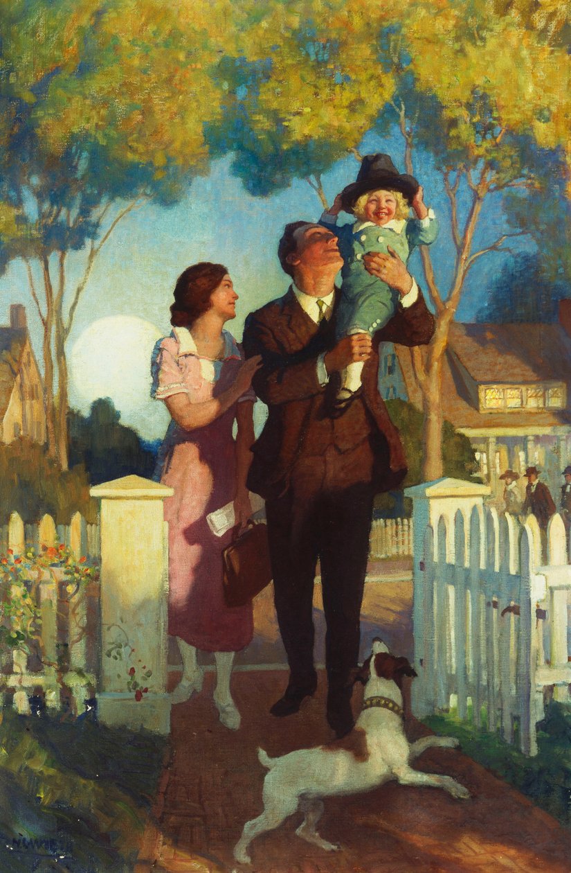 Ankommer Hjem af Newell Convers Wyeth