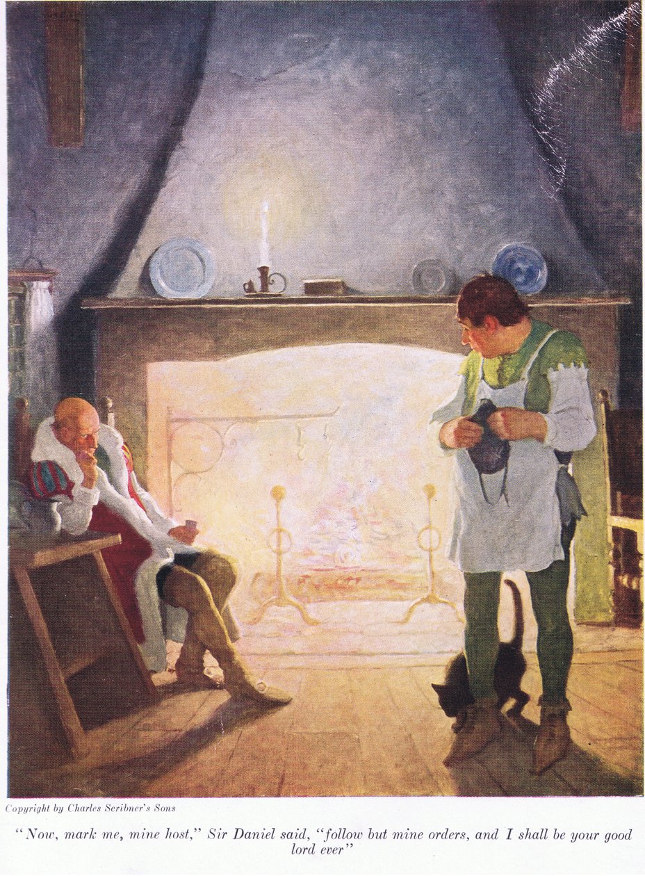 Marker mig nu min vært Sir Donald sagde, følg men mine ordrer, og jeg skal være din gode Herre nogensinde, 1916 af Newell Convers Wyeth