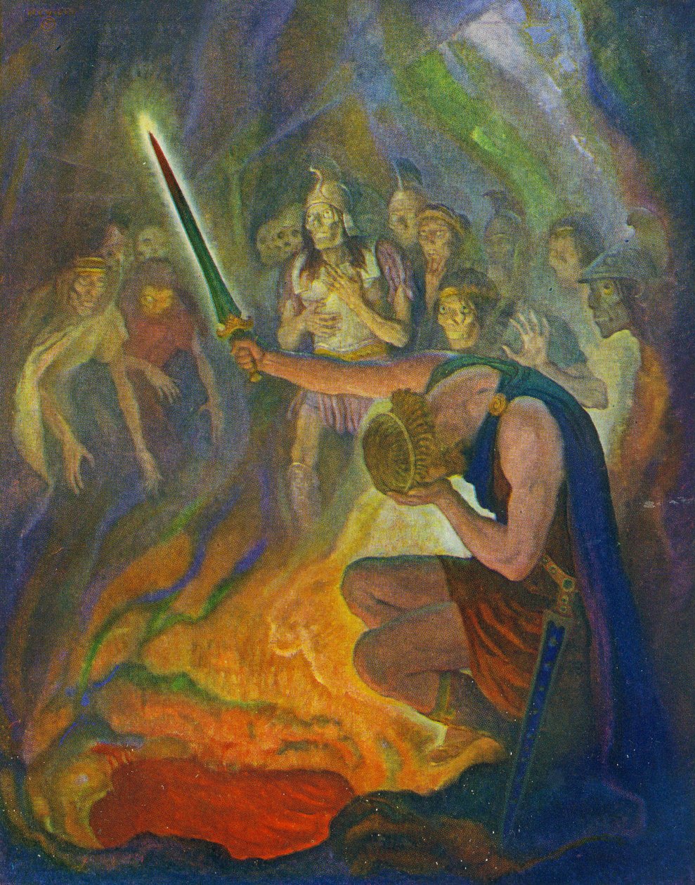 Odysseus i de dødes land af Newell Convers Wyeth