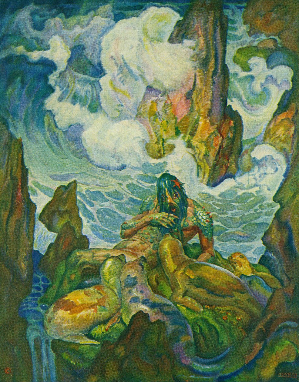 Proteus, havets gamle mand af Newell Convers Wyeth