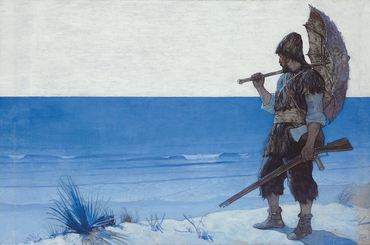 Robinson Crusoe: Slutpapir af Newell Convers Wyeth
