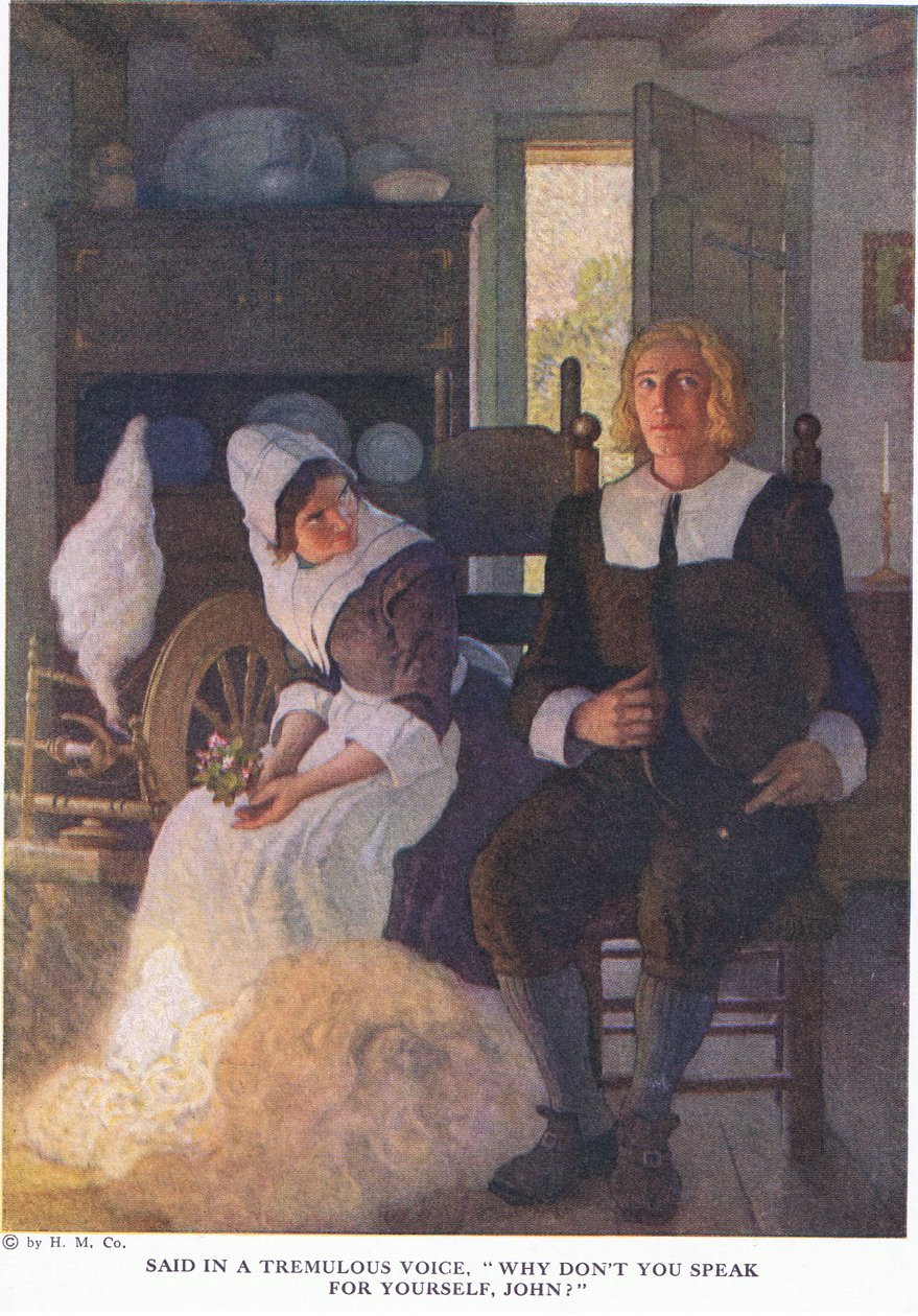 Sagt med en rystende stemme, hvorfor taler du ikke for dig selv, John af Newell Convers Wyeth
