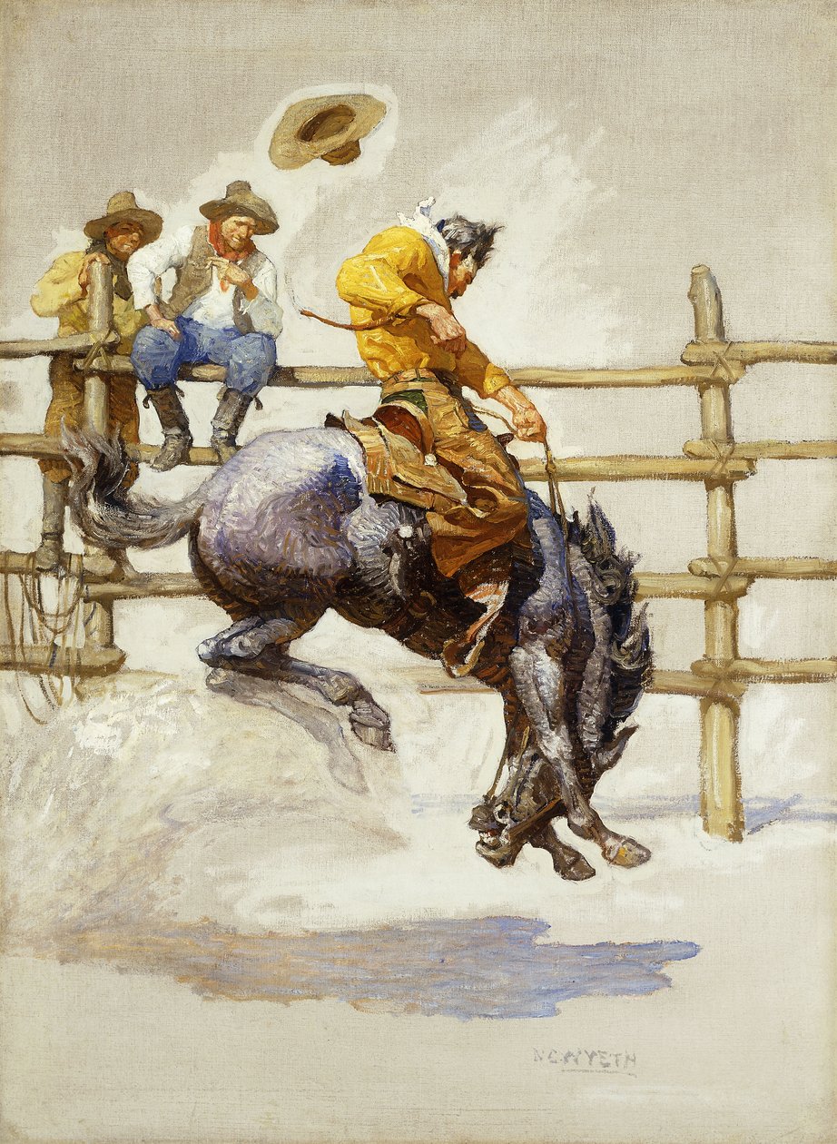 The Bucking Bronco af Newell Convers Wyeth