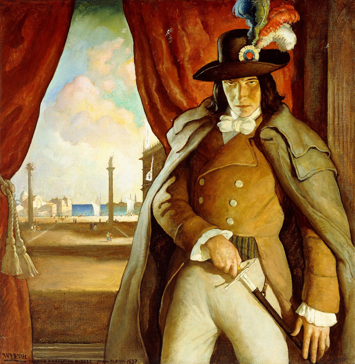 Venetiansk maske, en romantik af Newell Convers Wyeth