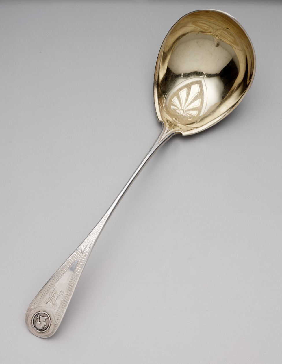 Suppeske, ca. 1860 (mønt sølv og forgyldt) af Newell Harding and Co.