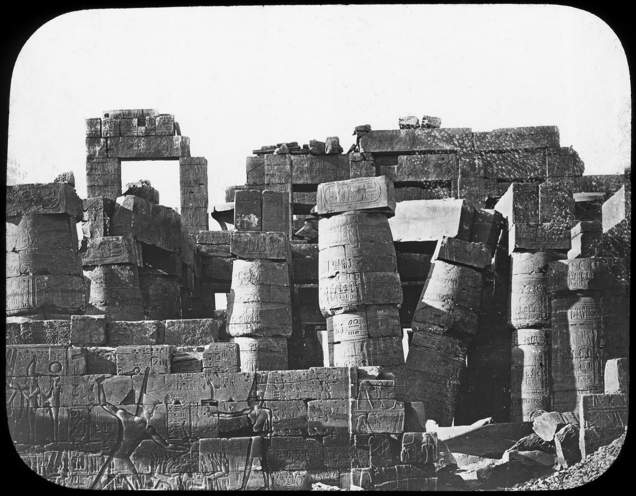 Store Tempel, Karnak, Egypten, c1890 af Newton and Co