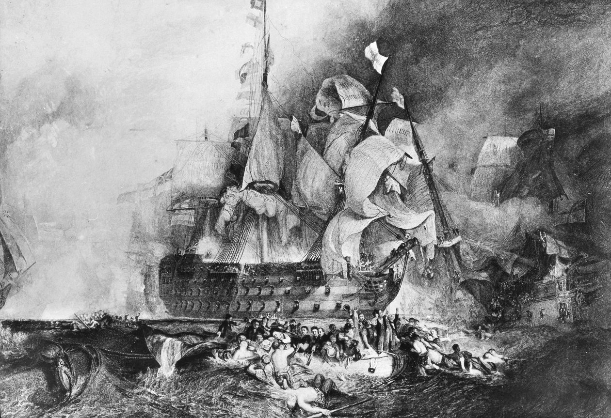 HMS Victory, britisk krigsskib, c1805 af Newton and Co