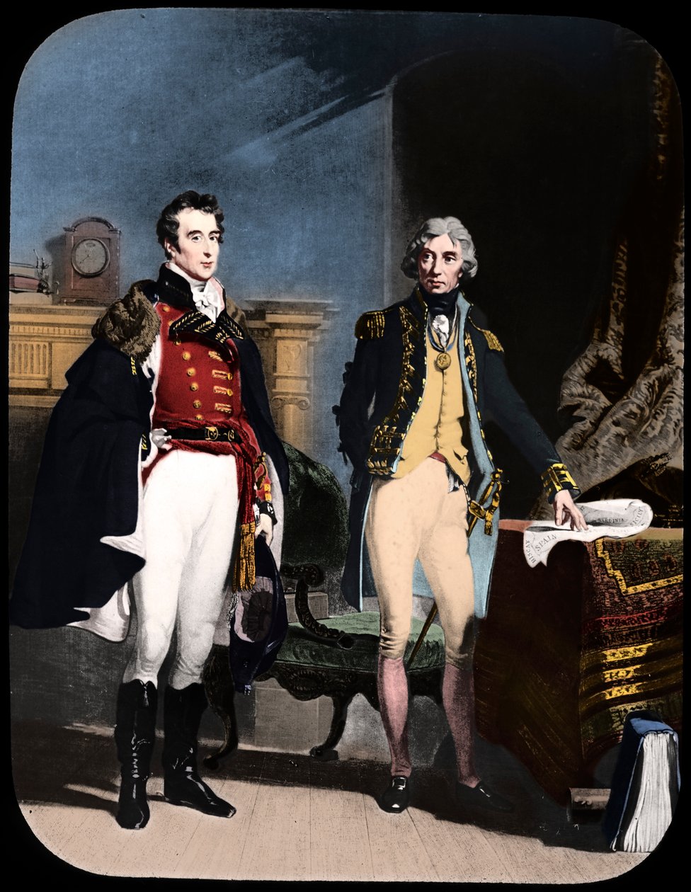 Hæren og flåden, Wellington og Nelson, c1805. af Newton and Co