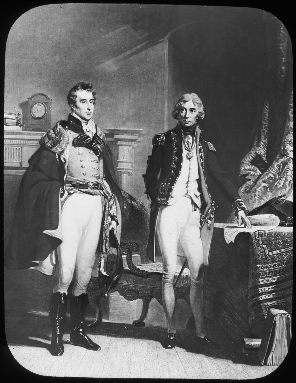 Hæren og flåden, Wellington og Nelson, c1805. af Newton and Co