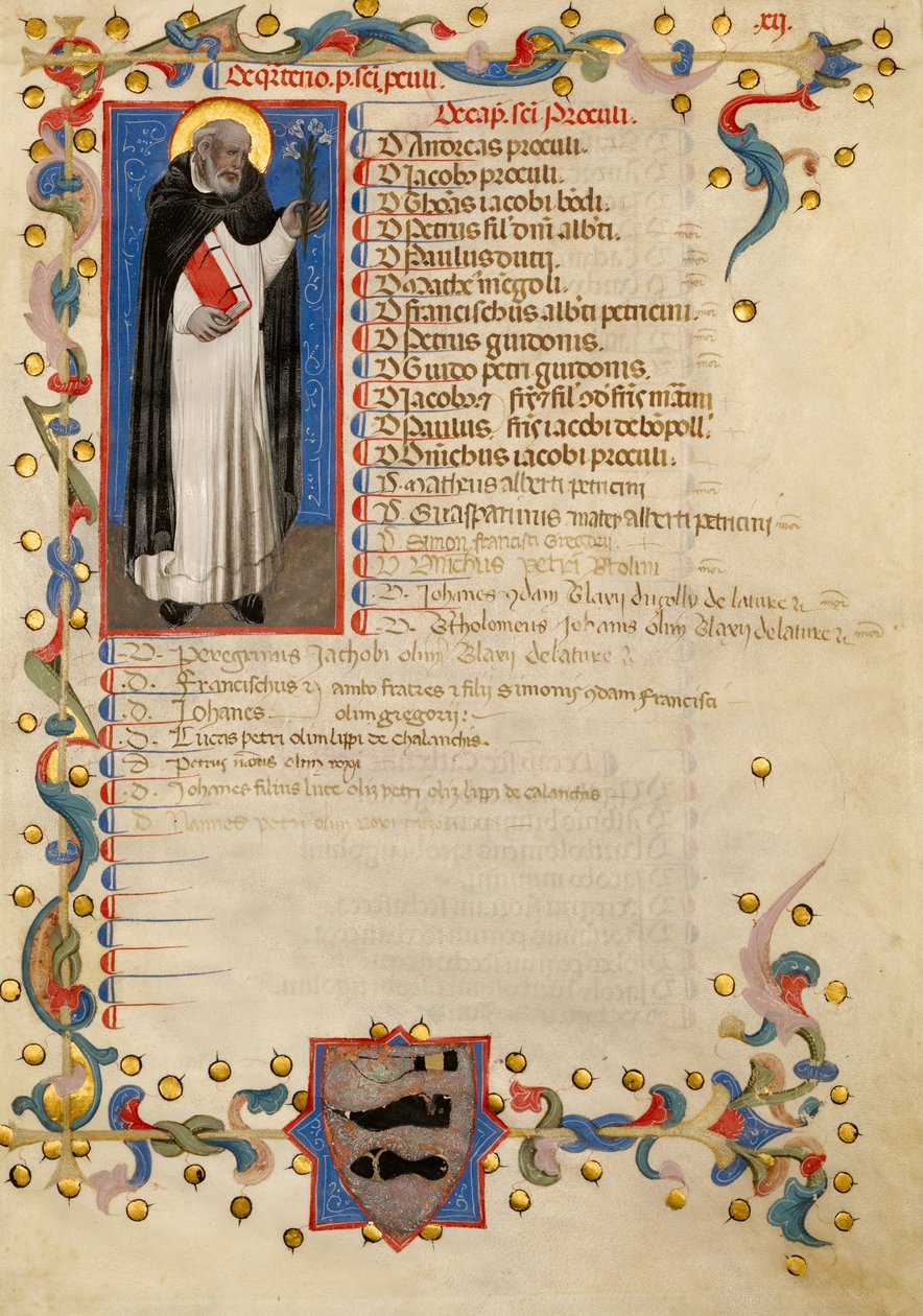 Sankt Dominic af Niccolò di Giacomo da Bologna