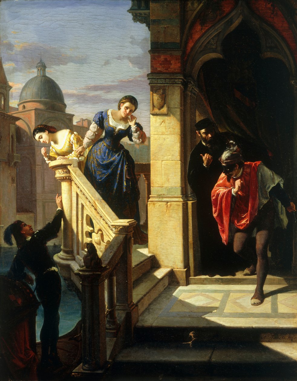 Venetianske intriger, 1862 af Niccolo Sanesi