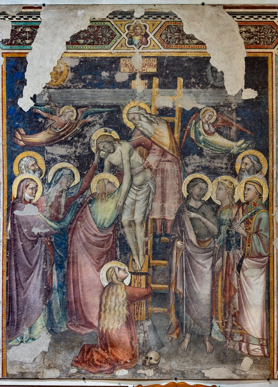 Aflejring (fritliggende fresko) af Niccolo di Pietro Gerini