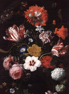 Stilleben med blomster af Nicholaes van Verendael