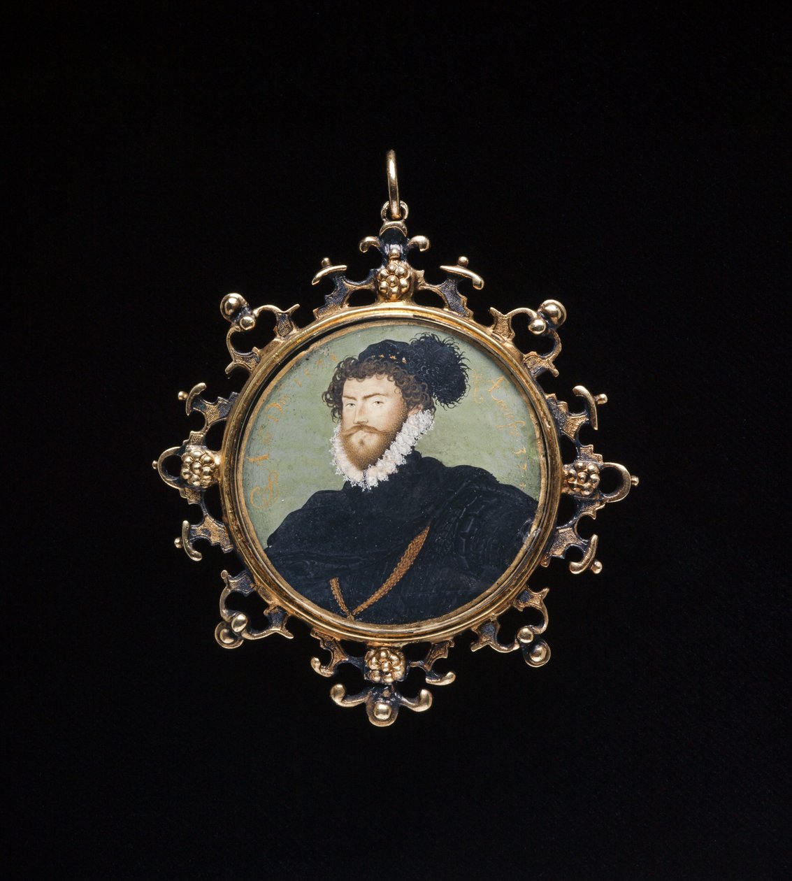 En ukendt mand, ca. 1574 af Nicholas Hilliard