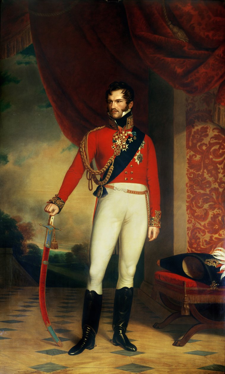 Prinsen af Orange, senere kong Vilhelm II af Nederlandene (1792-1849) af Nicholas Pieneman