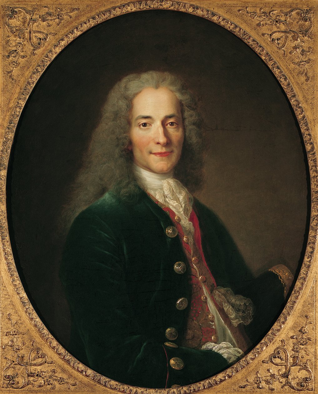 Portræt af Voltaire (1694-1778) efter 1718 af Nicolas de Largillière