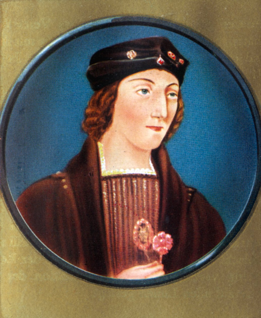 Henrik VII Portræt af af Nicholas (after) Hilliard
