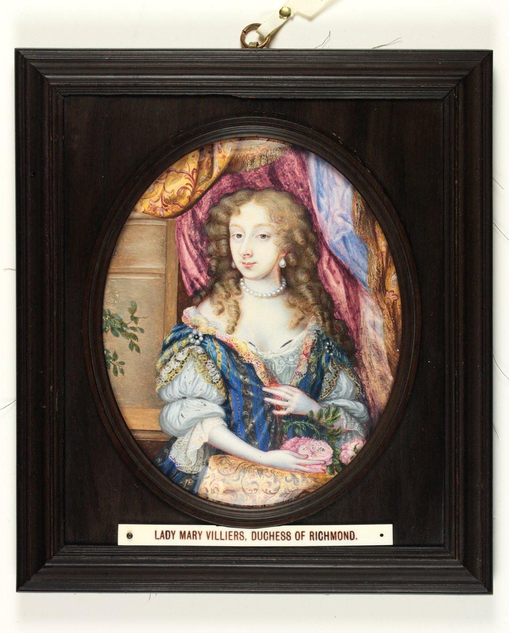 Lady Mary (Margaret) Villiers, hertuginde af Lennox og Richmond (emalje) af Nicholas (attr.to) Dixon